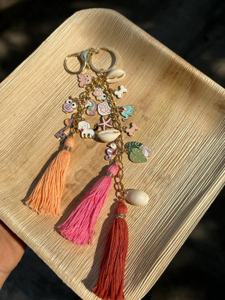 Cuteness Overload Boho Keychain