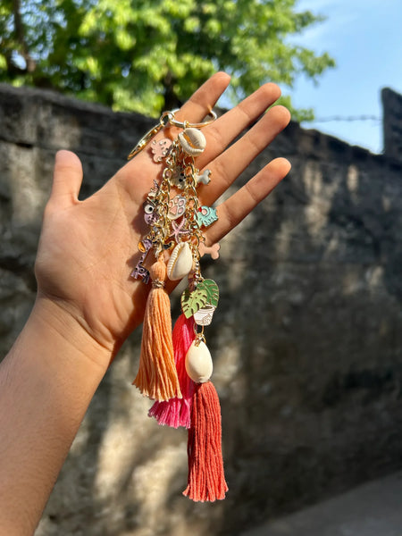Cuteness Overload Boho Keychain