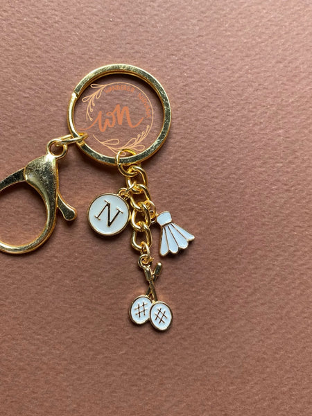 Badminton Keychain