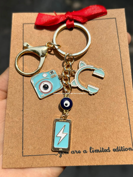 Music , photography, Full power keychain