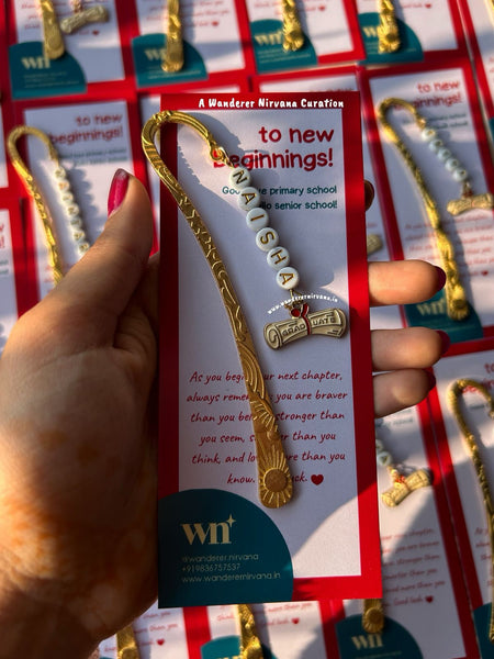 A Name Graduation Bookmark
