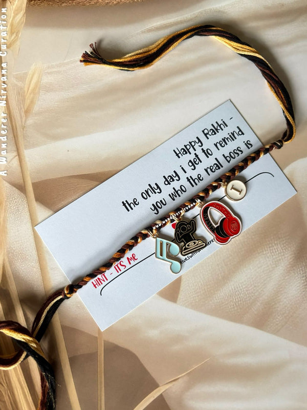 DJ Charm Rakhi Keychain