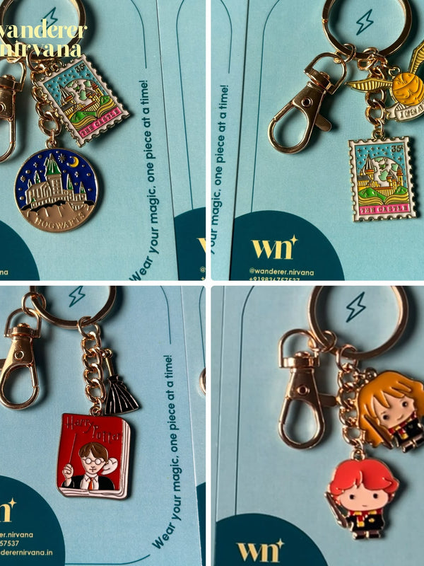 Assorted Harry Potter themed Keychain Set of 25