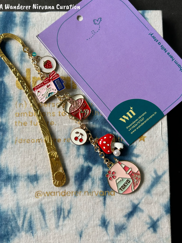 Tokyo Sweet Escape Bookmark | Travel &  Food Golden Bookmark