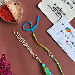 Evileye Heart Mint Bhaiya Bhabhi Set