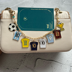 A Football Legends bagcharm Chain | Personalised Football Fan Gift