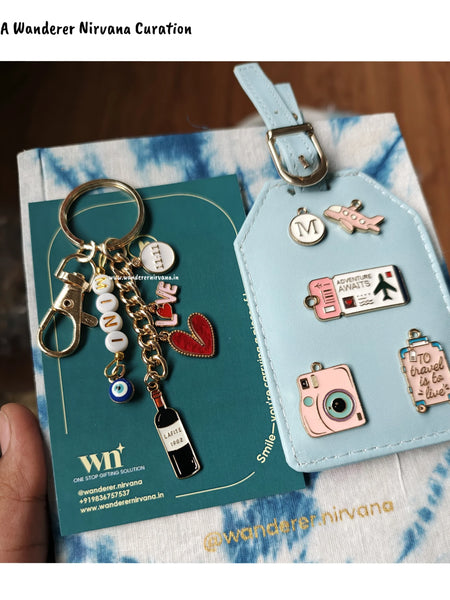 WineTime Love Keychain Luggage Tag | Love On Layovers Combo