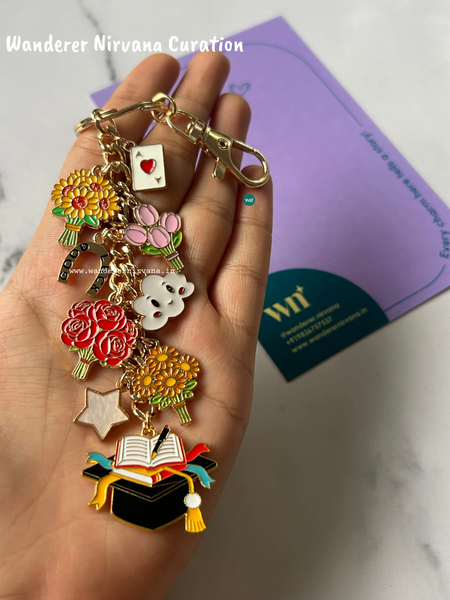 Garden of Knowledge Keychain  | Personalised Multipurpose Bag Charm