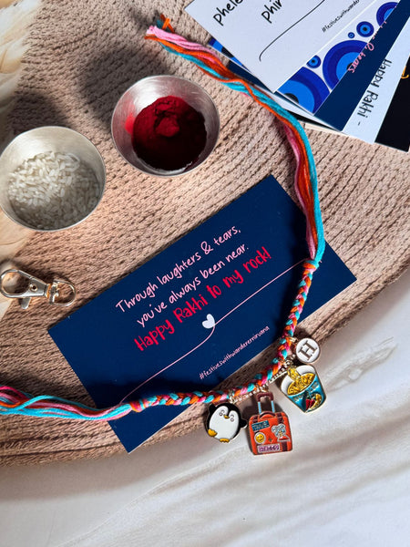 Travel Penguin Rakhi Keychain