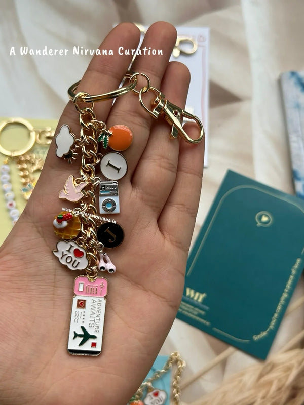 Voicemails to Isabelle Charm Keychain Bagcharm