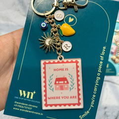 Summer of Mango Sunshine Home Story Personalised Keychain