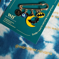 Batman Personalised Evil Eye Brooch