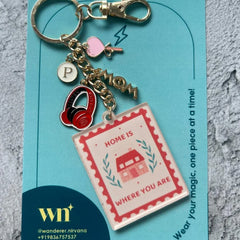 Music Mom Heart Keychain