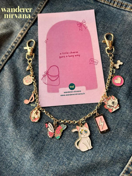 A Cat Person's Little World BagChain