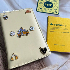 Adventure Coffee Yellow Passport Cover
