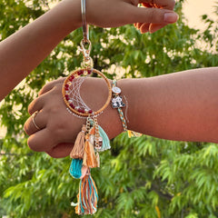 Boho Couple Rakhi Set