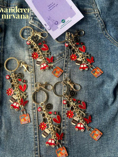 Red Rebel Travel Multipurpose Keychain Bagcharm