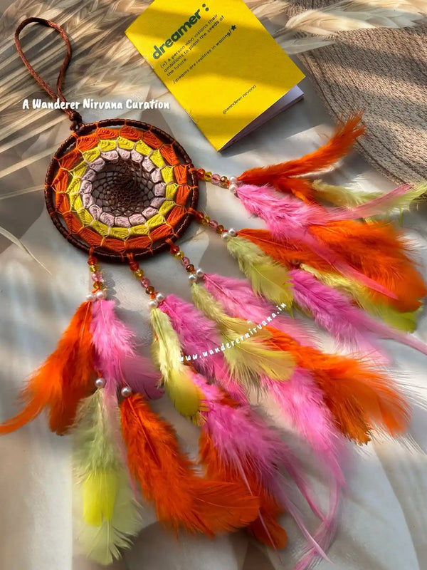 Rosy Wood Summer Dreamcatcher