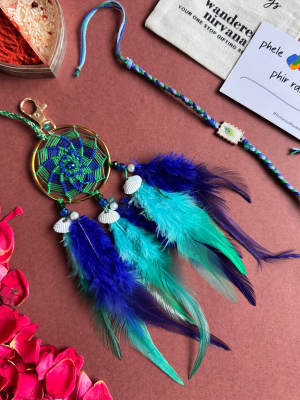 Morpankh Rakhi Bhaiya Bhabhi set