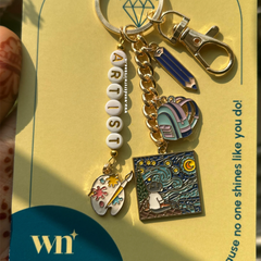Artist Beaded Keychain Bagcharm