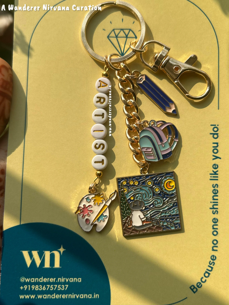 Artist Beaded Keychain Bagcharm