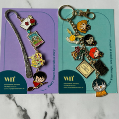 The Wizarding Keepsake Combo | Harry Potter Inspired Keychain and Bookmark Gift Set
