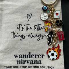 CR7 Matchday Stories Personalised Football Keychain | Ronaldo Inspired Bagcharm