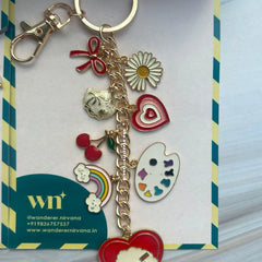 Artist Aesthetic Cherry Keychain Bagcharm