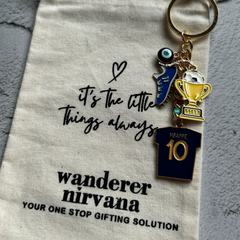 A Trophy Chaser Football Keychain | Mbappé Inspired Personalised Football Keychain