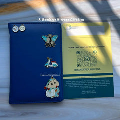 Blue Sinchan Personalised Passport Cover