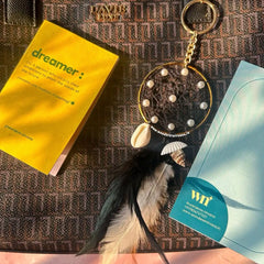 Black Dreamcatcher Boho Keychain Bagcharm