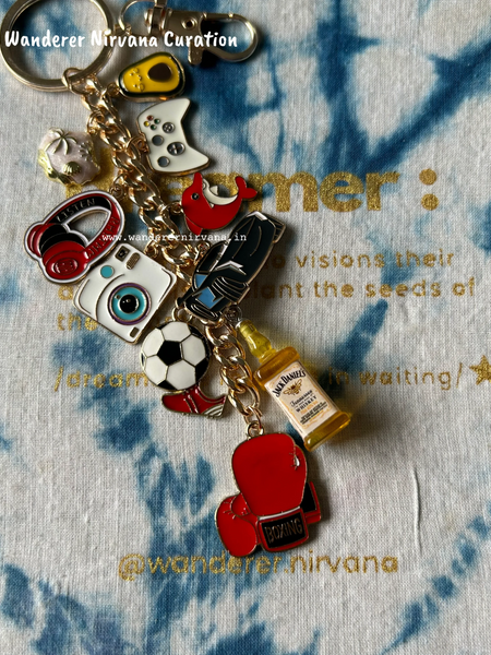 The Fighter's Edit | Boxing Inspired Personalised Bag Charm Keychain