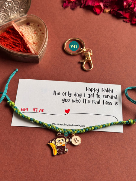 Punch the Monkey Rakhi Keychain