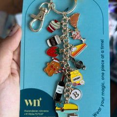 Bakery Cupcake Coffee Crossiant Icecream Gingerbread Honey Music Wine Personalised Keychain