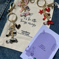 The Weekend Edit | Keychain Set of 3 | Multipurpose Bagcharms