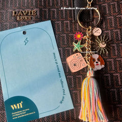 Polaroid Personalised Boho Keychain Bagcharm