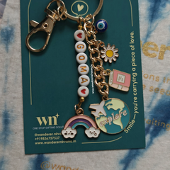 Explore Book Rainbow Evileye name Keychain Bagcharm