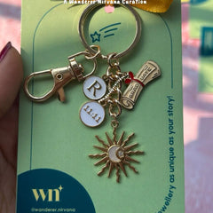 Graduation Sun 11:11 Personalised Keychain Bagcharm
