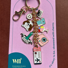 Travel Chess Dog book Camera Keychain
