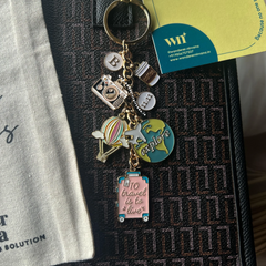Hot Air Balloon 11:11 Adventure Travel Keychain Bagcharm