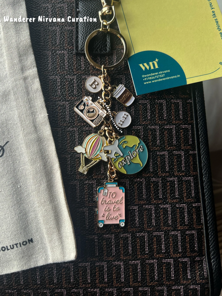 Hot Air Balloon 11:11 Adventure Travel Keychain Bagcharm