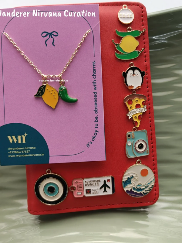 Nimbu Mirchi Neckpiece and Nazar Na lag jaye Travel Passport