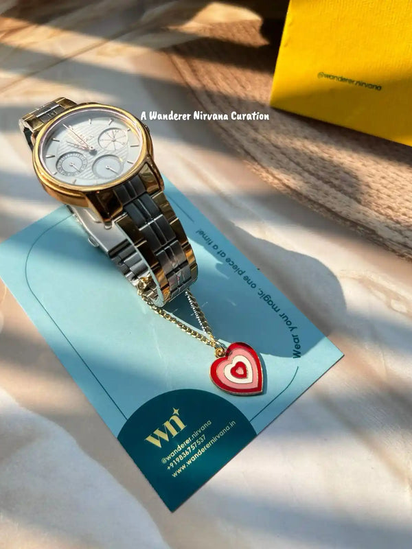 Vintage Heart Watchcharm