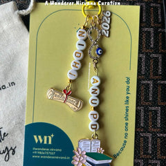 Personalised Infinity Evileye Graduate 2026 Bagcharm