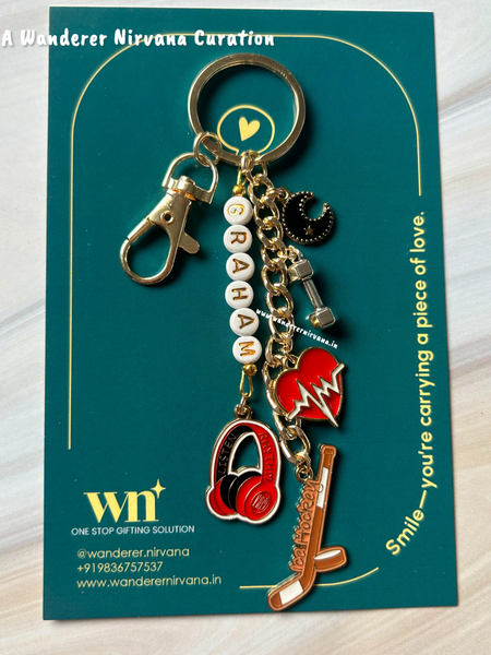 Graham Off Campus Inspired Personalised Keychain