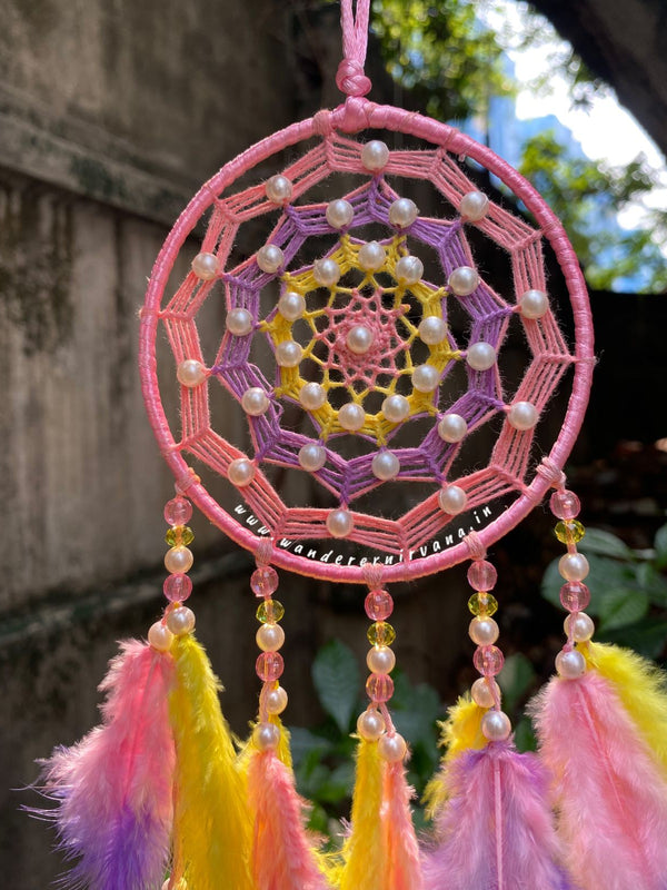Pearl Blushing Sunrise Dreamcatcher