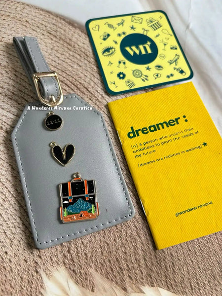 11:11 Travel Grey Luggage Tag