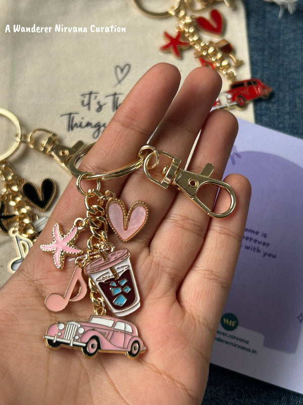 The Weekend Edit | Keychain Set of 3 | Multipurpose Bagcharms