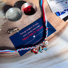 Car Scooty Rakhi Keychain