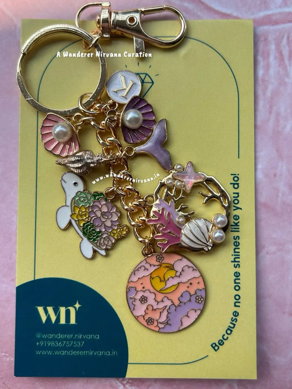 Pink Parade in Paradise Keychain